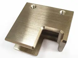 Brushed cnc machined part